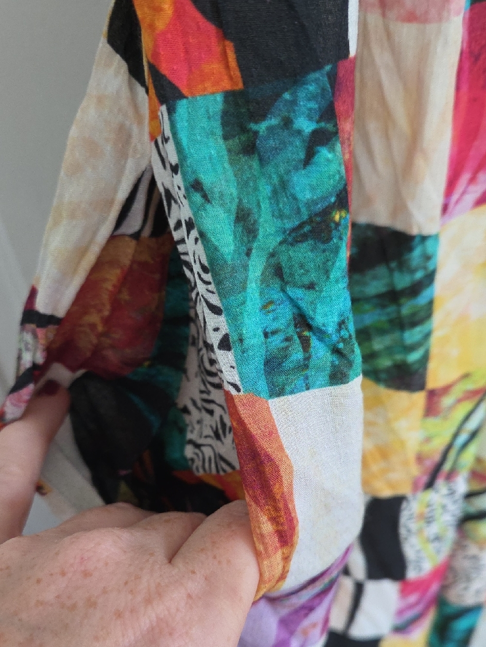 Anthropologie Let Me Be Quilted Patchwork Maxi Dress - Picture 6 of 11